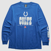 Indianapolis Colts NFL 2010s Long Sleeve T-shirt Blue Vintage - Fanatics