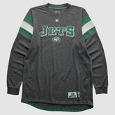 New York Jets NFL 2010s Long Sleeve T-shirt Gray Vintage - Fanatics