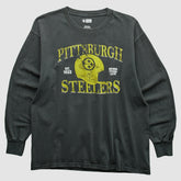 Pittsburgh Steelers NFL 2010s Long Sleeve T-shirt Charcoal Vintage - Fanatics