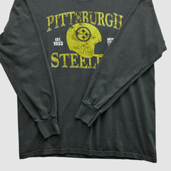 Pittsburgh Steelers NFL 2010s Long Sleeve T-shirt Charcoal Vintage - Fanatics