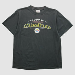 Pittsburgh Steelers 2000s T-shirt Black Vintage - Fanatics