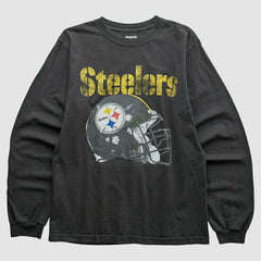 Pittsburgh Steelers Reebok 2010s Long Sleeve T-shirt Black Vintage - Fanatics