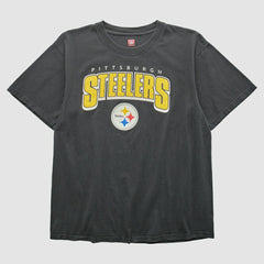 Pittsburgh Steelers NFL 2000s T-shirt Black Vintage - Fanatics