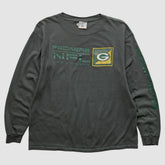 Green Bay Packers NFL 2000s Long Sleeve T-shirt Charcoal Vintage - Fanatics