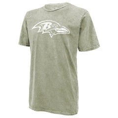 Lamar Jackson Baltimore Ravens Majestic Threads Mineral Wash Name & Number T-Shirt Moss Green - NFL