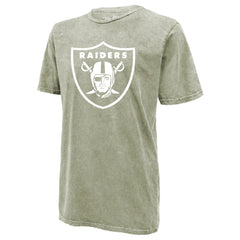 Brock Bowers Las Vegas Raiders Majestic Threads Mineral Wash Name & Number T-Shirt Moss Green - NFL