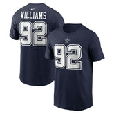 Quinnen Williams Dallas Cowboys Player Name & Number T-Shirt Navy - Nike