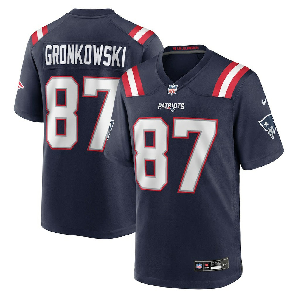 Rob Gronkowski New England Patriots Team Retired Player Game Jersey Navy - Nike