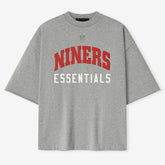 San Francisco 49ers Fear of God x NFL Unisex 3/4-Sleeve T-Shirt Heather Gray - NFL