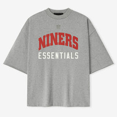 San Francisco 49ers Fear of God x NFL Unisex 3/4-Sleeve T-Shirt Heather Gray - NFL