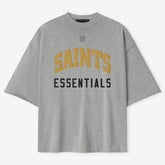 New Orleans Saints Fear of God x NFL Unisex 3/4-Sleeve T-Shirt Heather Gray - NFL