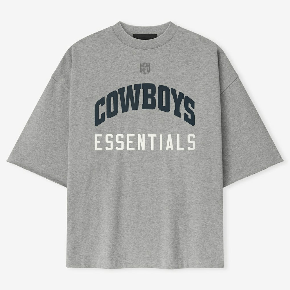 Dallas Cowboys Fear of God x NFL Unisex 3/4-Sleeve T-Shirt Heather Gray - NFL