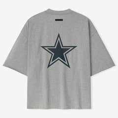 Dallas Cowboys Fear of God x NFL Unisex 3/4-Sleeve T-Shirt Heather Gray - NFL