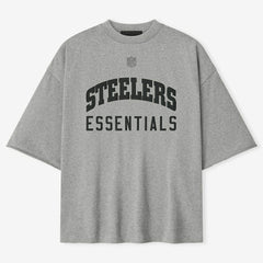 Pittsburgh Steelers Fear of God x NFL Unisex 3/4-Sleeve T-Shirt Heather Gray - NFL