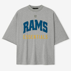 Los Angeles Rams Fear of God x NFL Unisex 3/4-Sleeve T-Shirt Heather Gray - NFL
