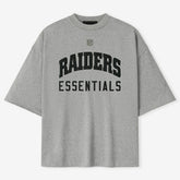 Las Vegas Raiders Fear of God x NFL Unisex 3/4-Sleeve T-Shirt Heather Gray - NFL