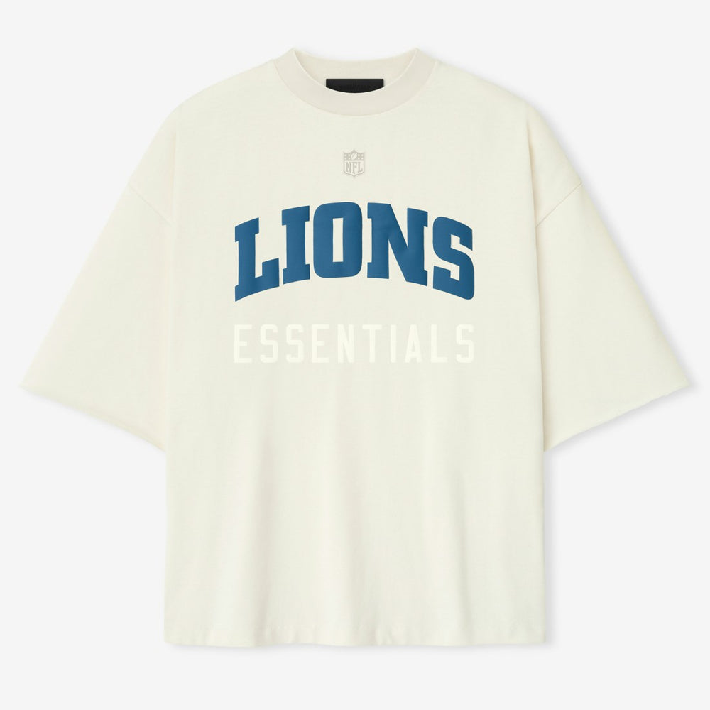 Detroit Lions Fear of God x NFL Unisex 3/4-Sleeve T-Shirt Cream - NFL