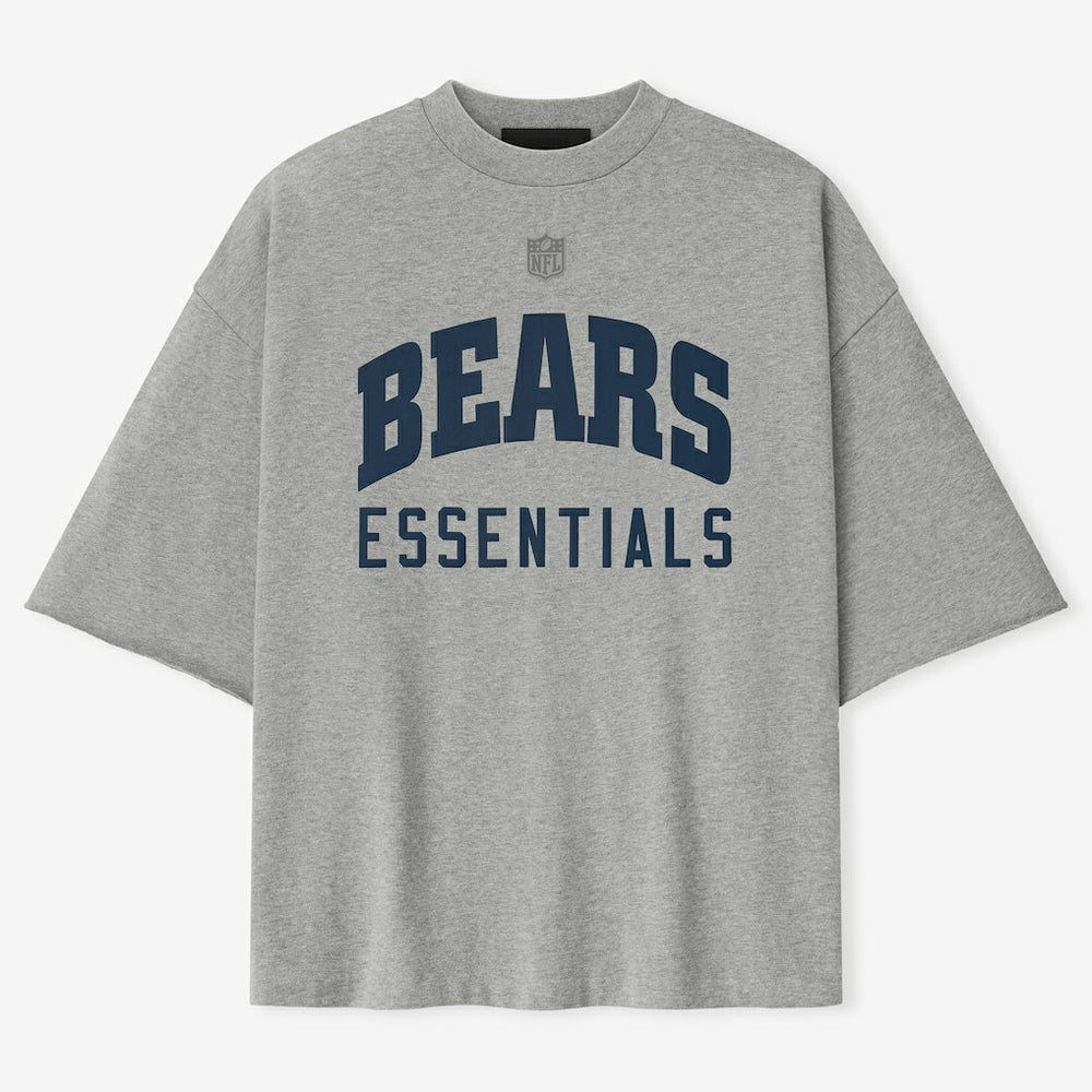 Chicago Bears Fear of God x NFL Unisex 3/4-Sleeve T-Shirt Heather Gray - NFL