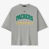 Green Bay Packers Fear of God x NFL Unisex 3/4-Sleeve T-Shirt Heather Gray - NFL