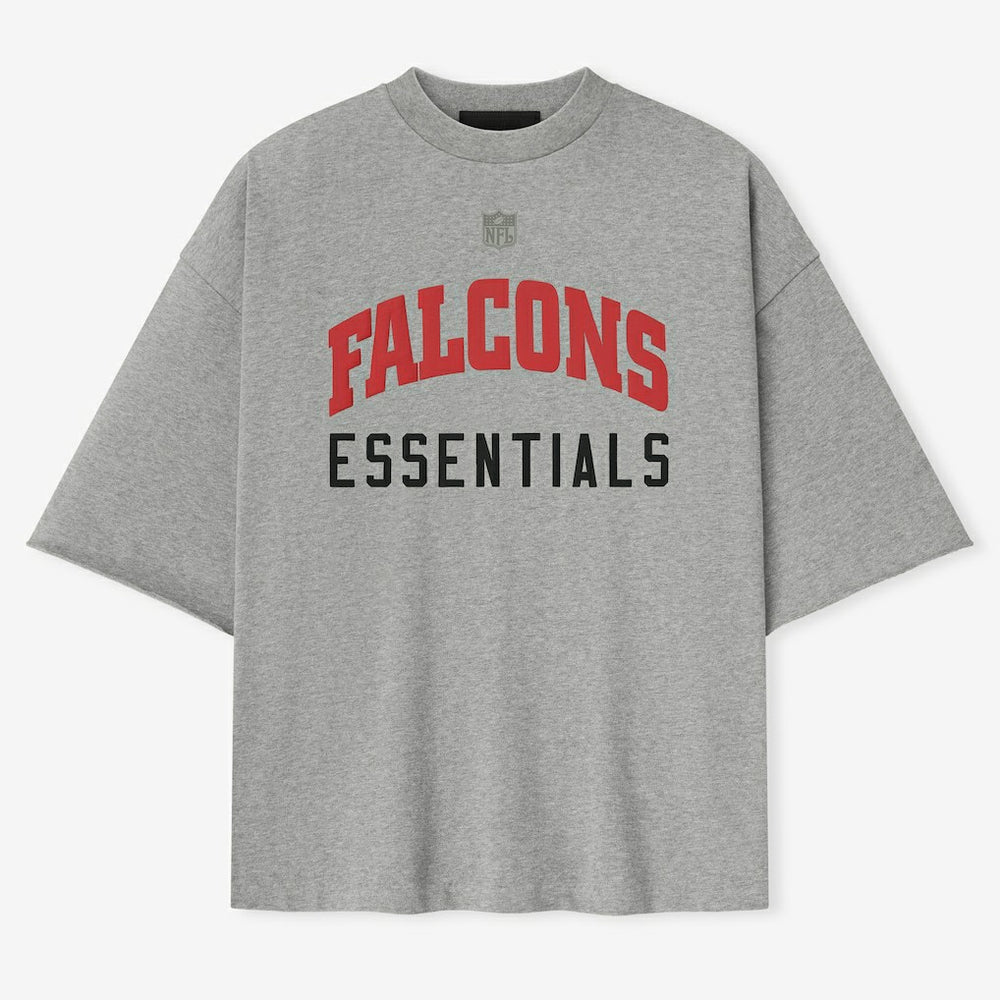 Atlanta Falcons Fear of God x NFL Unisex 3/4-Sleeve T-Shirt Heather Gray - NFL