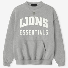 Detroit Lions Fear of God x NFL Unisex Sport Sweatshirt Heather Gray - NFL