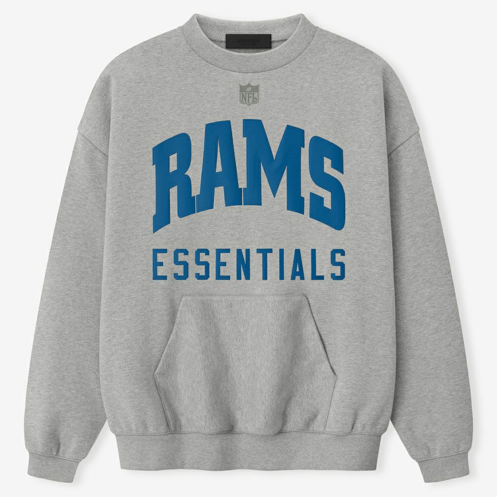 Los Angeles Rams Fear of God x NFL Unisex Sport Sweatshirt Heather Gray - NFL