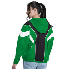 NBA - Boston Celtics G-III 4Her by Carl Banks Women's Quarterback Lightweight Oversized Full-Zip Jacket - Green/Black