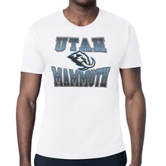 Utah Mammoth - Starter Comic Style Team Graphic T-Shirt White