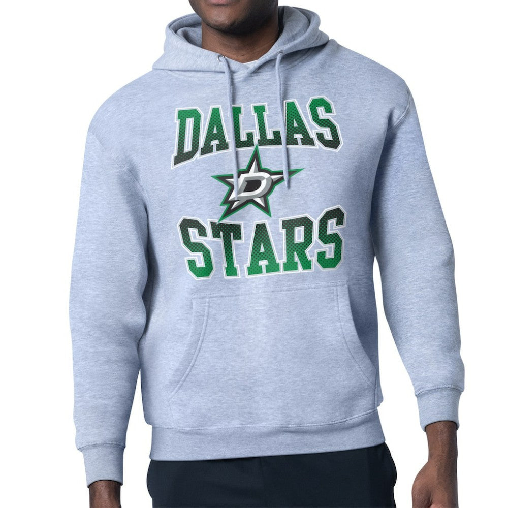 Dallas Stars - Starter Comic Style Team Graphic Hoodie Gray
