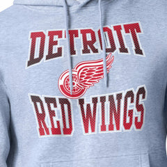 Detroit Red Wings - Starter Comic Style Team Graphic Hoodie Gray