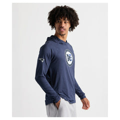 Charles River x New England Patriots Cayak Hooded Long Sleeve T-Shirt Navy - NFL