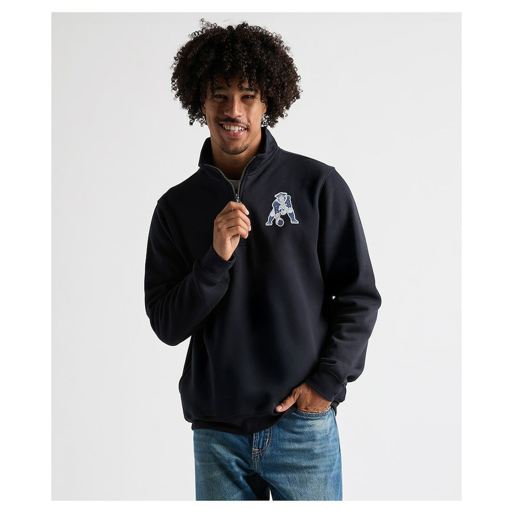 Charles River x New England Patriots Crosswind Quarter-Zip Pullover Navy - NFL