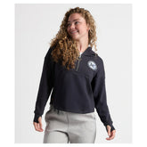 Charles River x New England Patriots Women's Willow Fleece Quarter-Zip Hoodie Navy - NFL