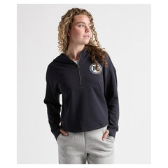 Charles River x New England Patriots Women's Willow Fleece Quarter-Zip Hoodie Navy - NFL