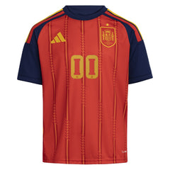 Adidas Spain National Team Youth FIFA x World Cup 2026 Home Replica Custom Jerseys - Red