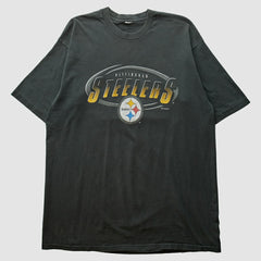 Pittsburgh Steelers 90s T-shirt Black Vintage - Fanatics