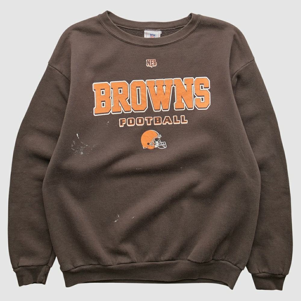 Cleveland Browns NFL 2000s Pullover Sweatshirt Brown Vintage - Fanatics