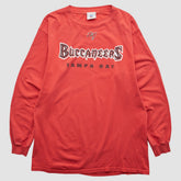 Tampa Bay Buccaneers NFL 2000s Long Sleeve T-shirt Red Vintage - Fanatics