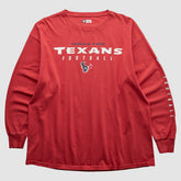 Houston Texans NFL 2000s Long Sleeve T-shirt Red Vintage - Fanatics