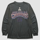 New York Giants 2012 Long Sleeve T-shirt Black Vintage - Fanatics