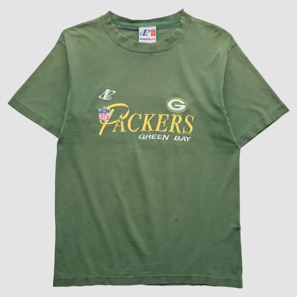 Green Bay Packers Logo Athletic 90s T-shirt Green Vintage - Fanatics