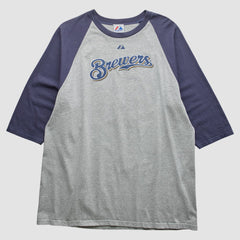 Milwaukee Brewers Majestic 2000s T-shirt discount