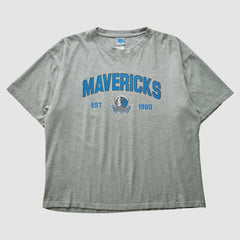 Vintage - Dallas Mavericks NBA 2000s T-shirt - Heather Gray Vintage