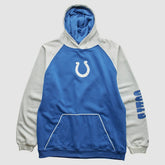 Indianapolis Colts Reebok 2000s Hooded Pullover Sweatshirt Blue Vintage - Fanatics