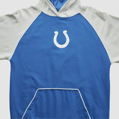 Indianapolis Colts Reebok 2000s Hooded Pullover Sweatshirt Blue Vintage - Fanatics