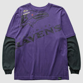 Baltimore Ravens Reebok 2010s Long Sleeve T-shirt Purple Vintage - Fanatics