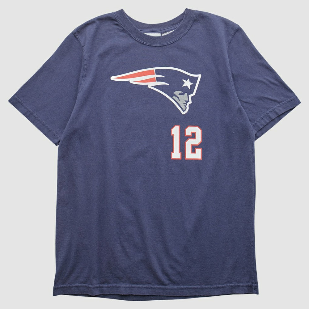 New England Patriots Reebok 2000s T-shirt Navy Vintage - Fanatics