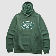 New York Jets NFL 2010s Hooded Sweatshirt Green Vintage - Fanatics