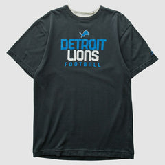 Detroit Lions Reebok 2000s T-shirt Black Vintage - Fanatics