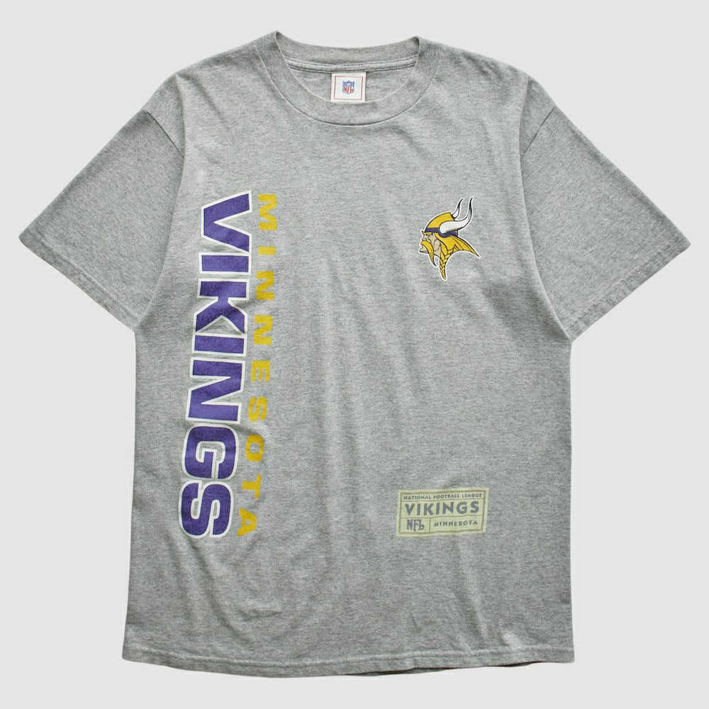 Minnesota Vikings NFL 2000s T-shirt Heather Gray Vintage - Fanatics